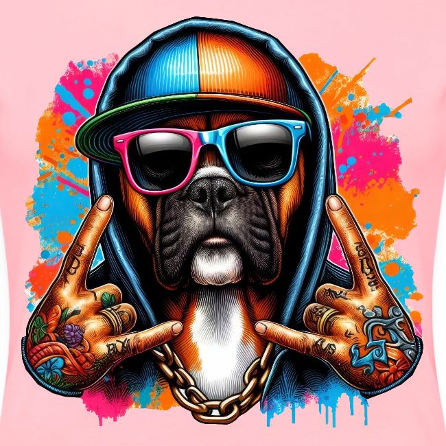 Colorful Boxer Splash Art