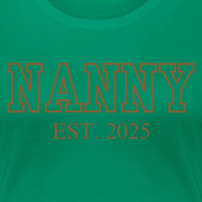 Nanny Est. 2025 (Brown Font)