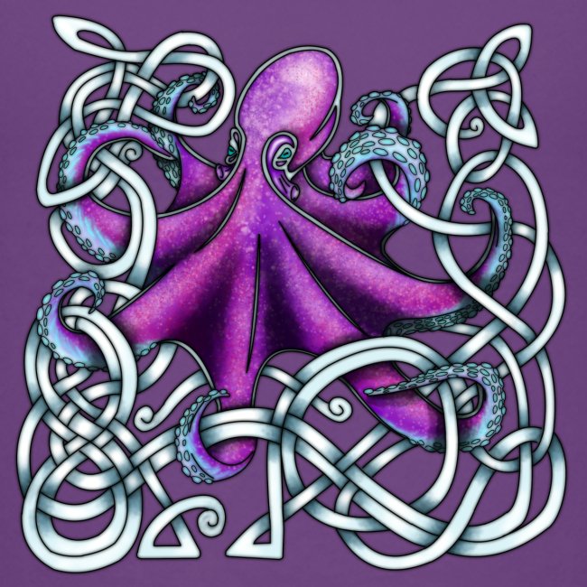 Celtic Octopus - Purple