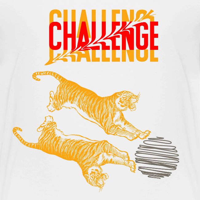 Double tiger fashion, jungle feline animals.