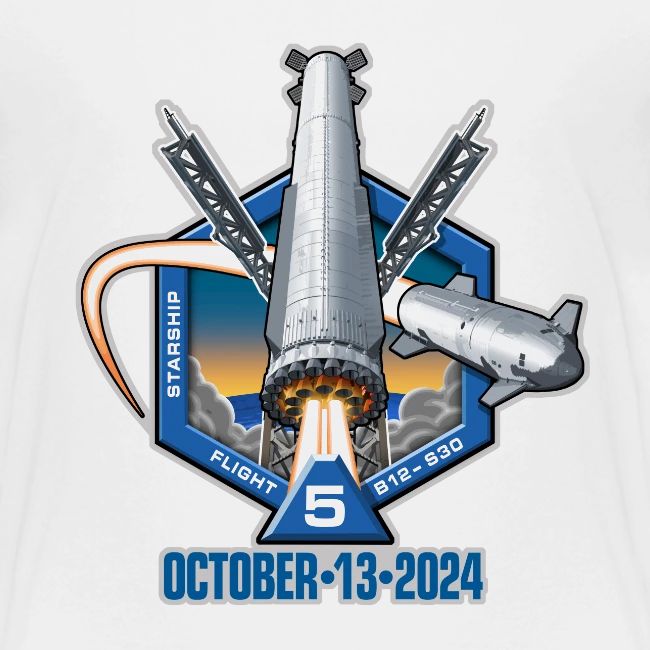 Starship Flight Test 5 - With Date