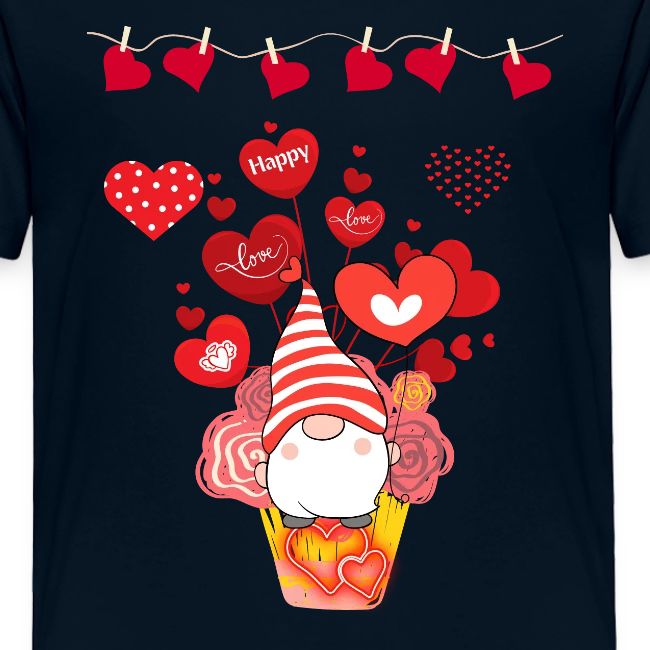 Design wrapped in love hearts, vibrating in love.