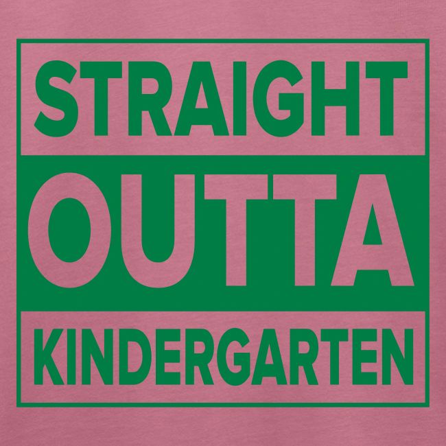 Straight Outta Kindergarten