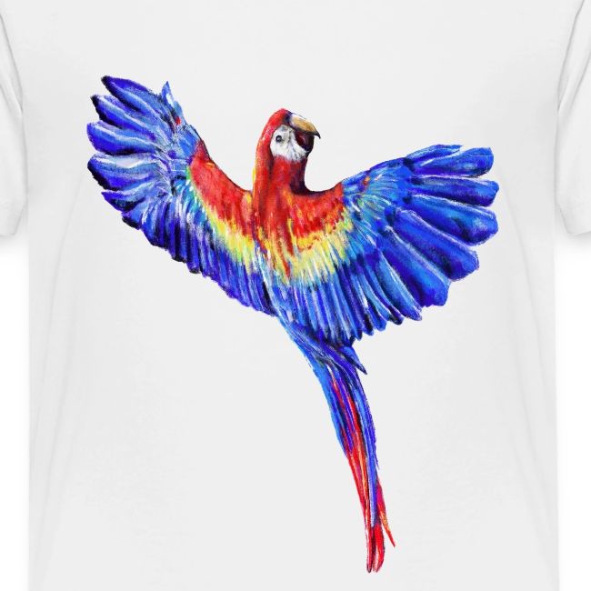 Scarlet macaw parrot