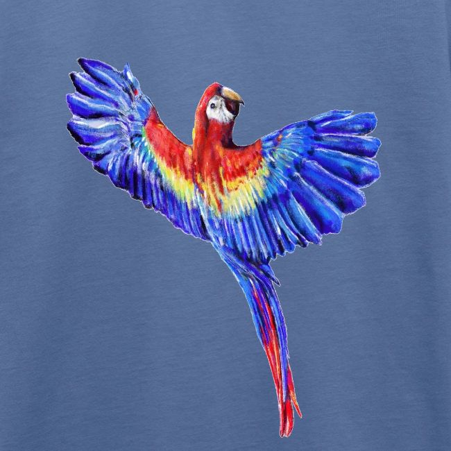 Scarlet macaw parrot