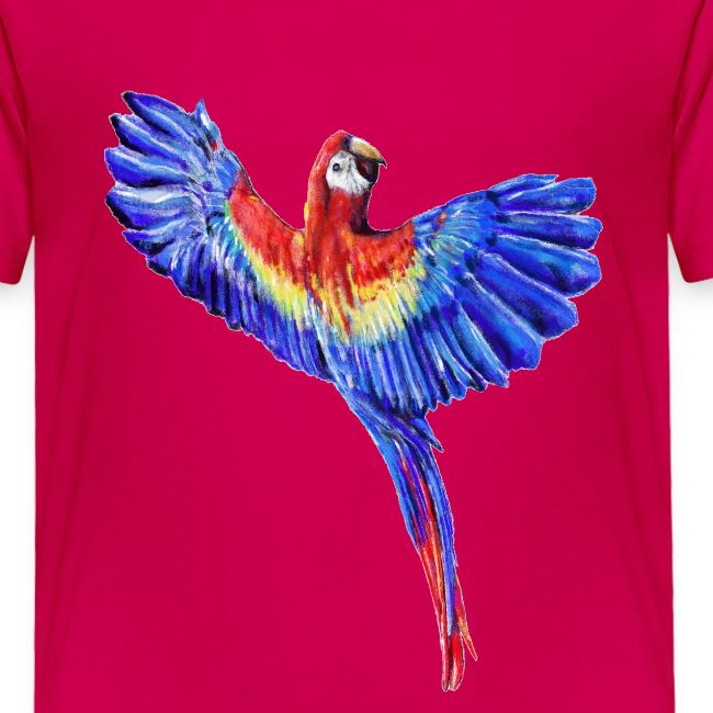 Scarlet macaw parrot