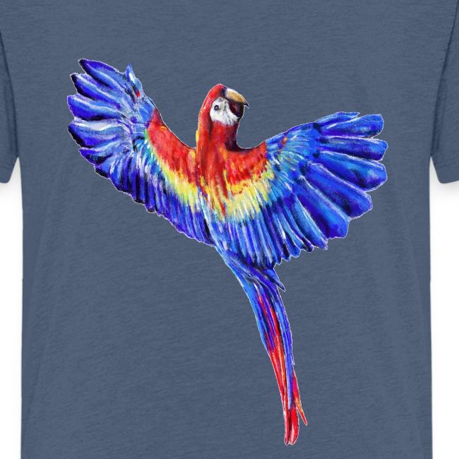 Scarlet macaw parrot