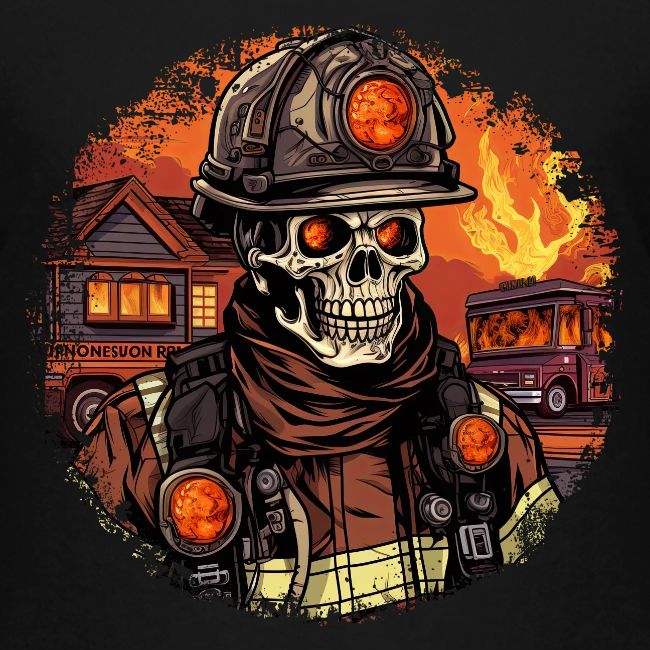 Skeletons Firefighter / fireman skeleton