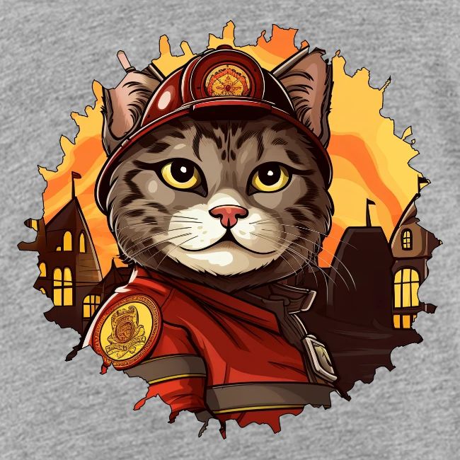 Firefighter cat