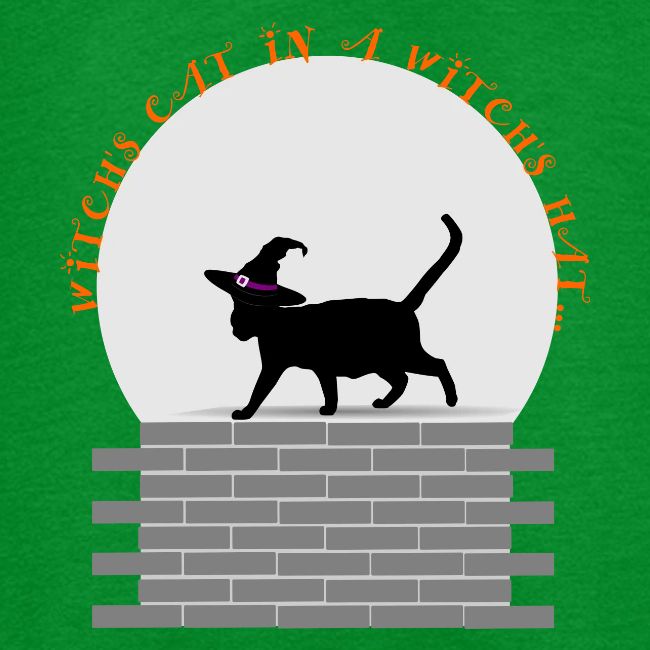 Witch's Cat In A Witch's Hat