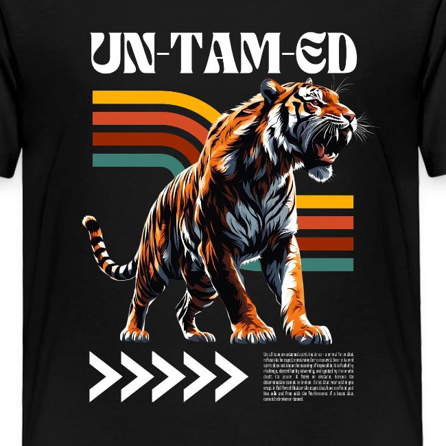 Unleash Your Wild Side: Fierce Tiger Print Design