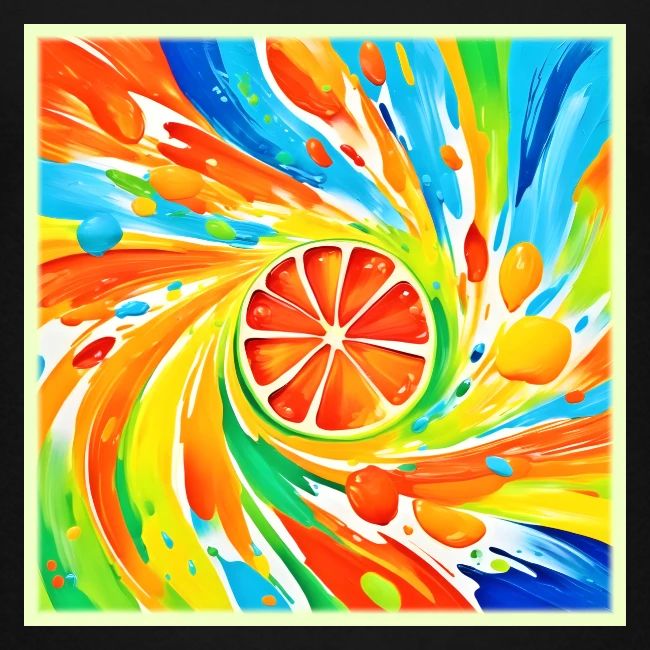 Citrus swirling Splash Design