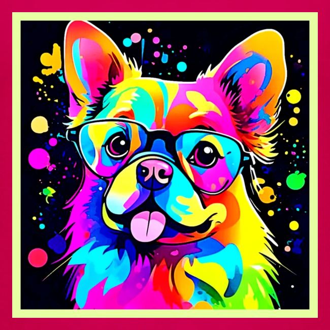 Vivid Canine Vibes Design