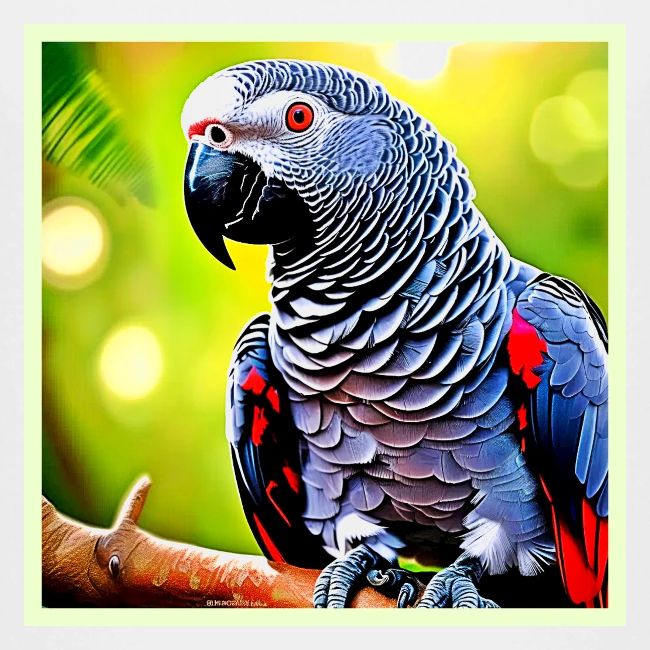 Talking African Grey Parrot