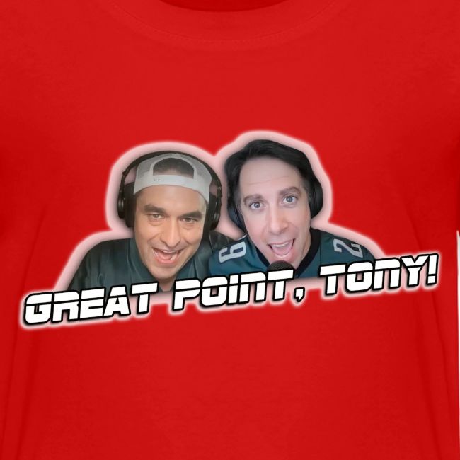 GREAT POINT, TONY! (with glow)