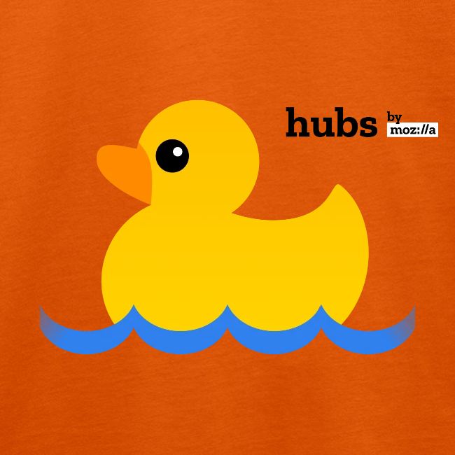 Hubs Duck - Wordmark and Water