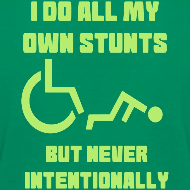 I do all my own wheelchair stunts