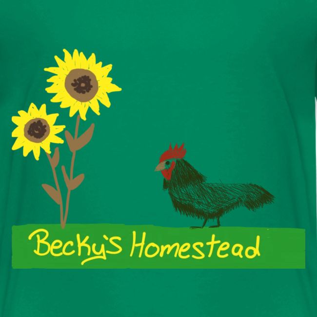 Chicken and Sunflowers