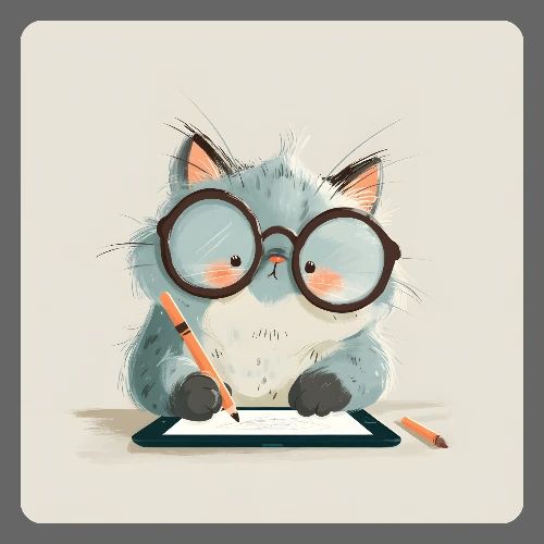 Creative Cat Digital Artist Illustration - Kids' Premium T-Shirt