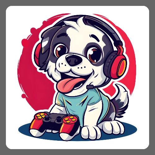 Puppy: Playful Paws Gaming Buddy - Kids' Premium T-Shirt