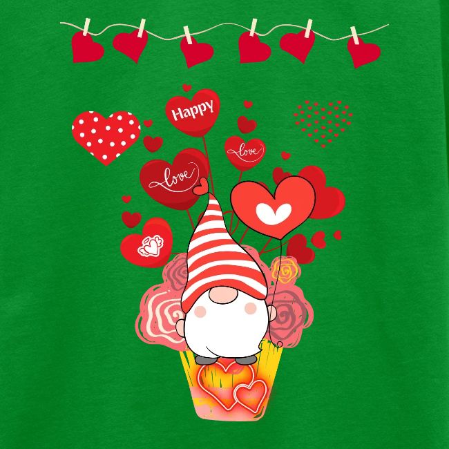 Design wrapped in love hearts, vibrating in love.