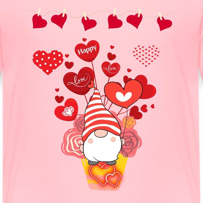 Design wrapped in love hearts, vibrating in love.