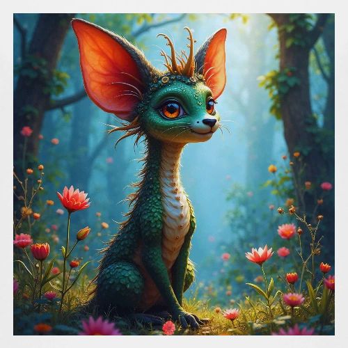 Fantasy Forest Character with Magical Vibe - Kids' Premium T-Shirt