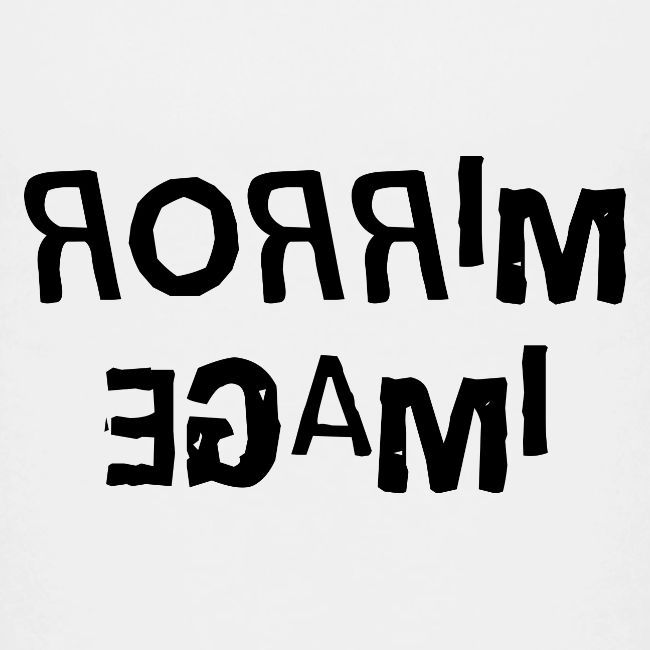 Mirror Image Word Art
