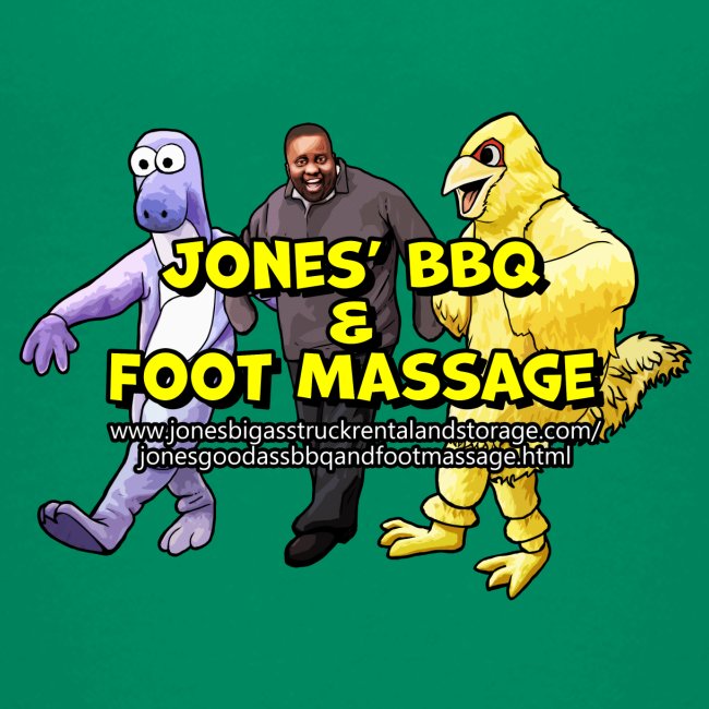 Jones BBQ and Foot Massage - Dancing Logo