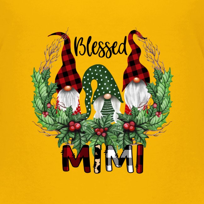 Blessed Mimi Christmas Gnome Grandma Gift shirt