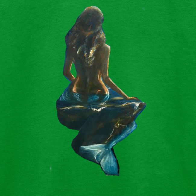 Midnight Mermaid on a rock