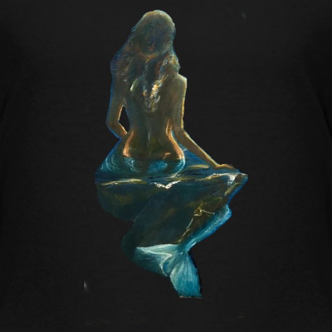 Midnight Mermaid on a rock