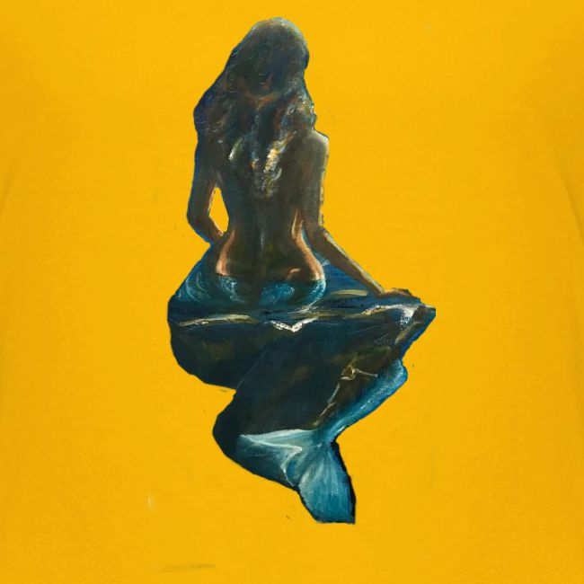 Midnight Mermaid on a rock