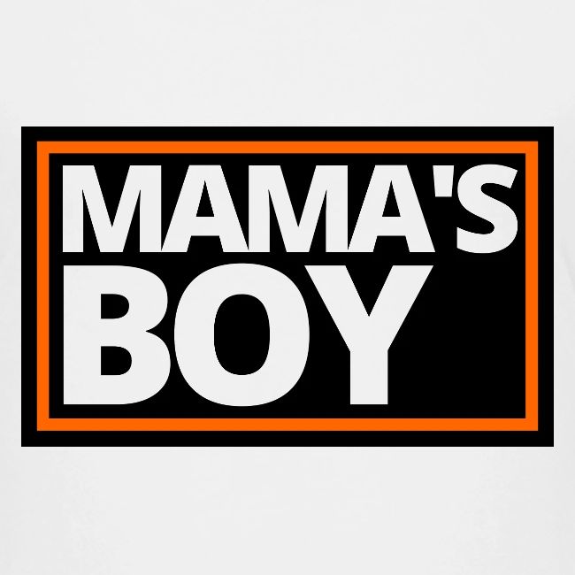 MAMA's Boy (Motorcycle Black, Orange & White Logo)