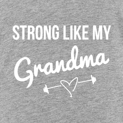 strong like grandma (white) - Kids' Premium T-Shirt