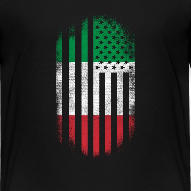 Italian American Flag Italy and USA Design
