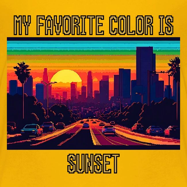 My favorite color is sunset