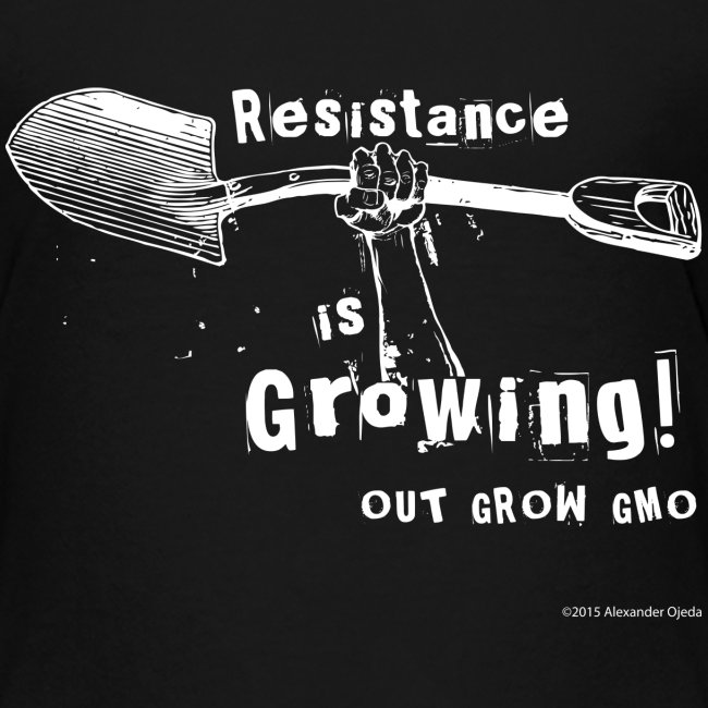 Resistance is Growing with fist in white png