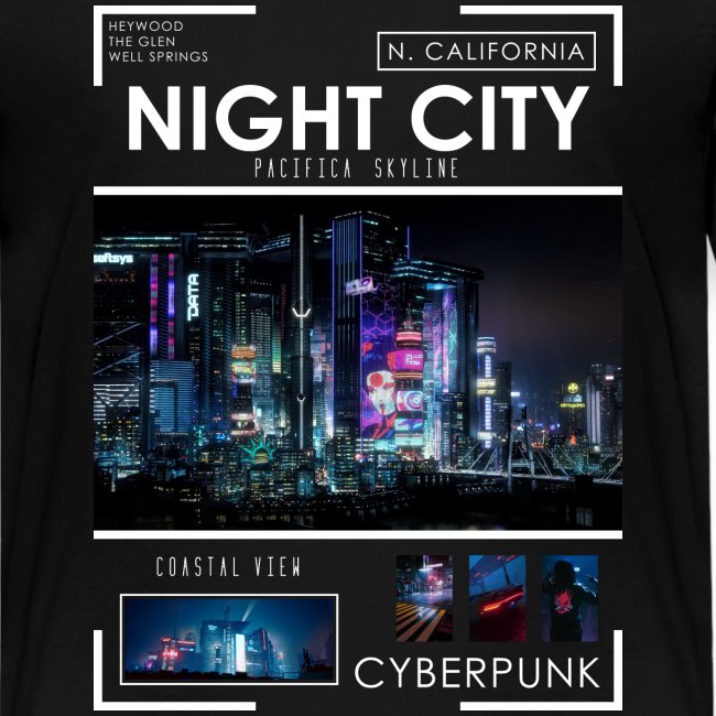 Night City Pacifica Skyline