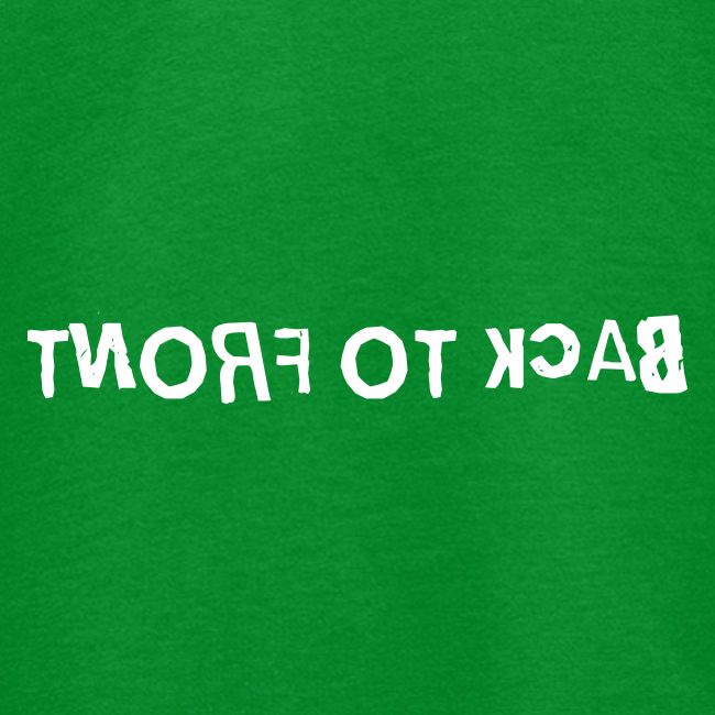 Back To Front Word Art