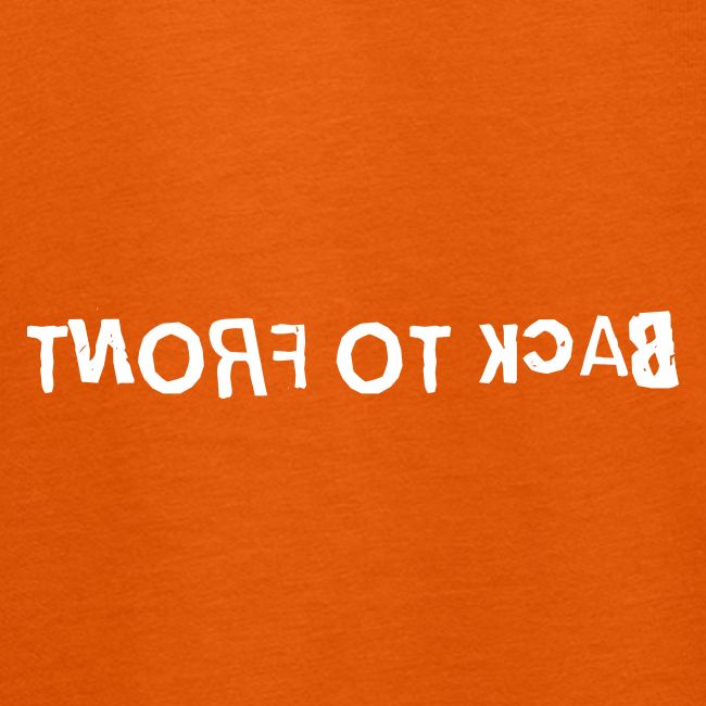 Back To Front Word Art