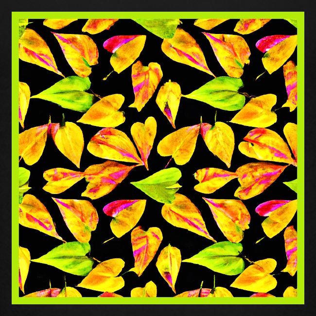 Neon Leaf Art Elegance