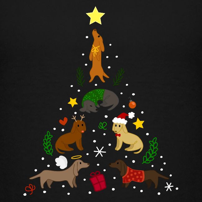 Dackel Tree Christmas