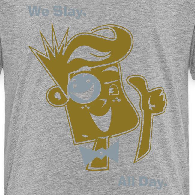 We Slay All Day Shiny Shirt Metallic Silver & Gold