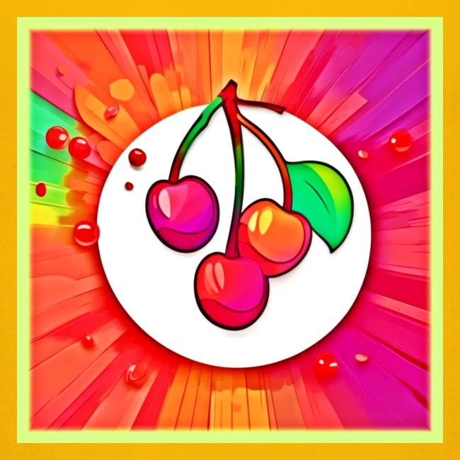 Cherry Pop Art Burst