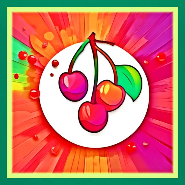 Cherry Pop Art Burst