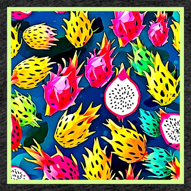 Dragon Fruit Pattern Art