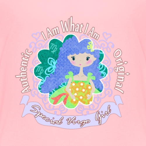 Virgo Horoscope Girl Design ' I Am What I Am' - Kids' Premium T-Shirt
