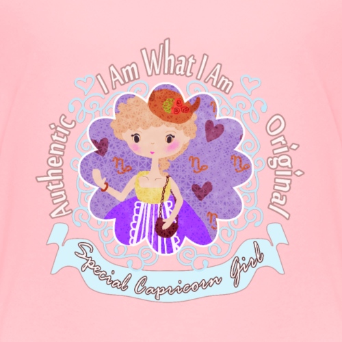 Capricorn Horoscope Girl Design ' I Am What I Am' - Kids' Premium T-Shirt