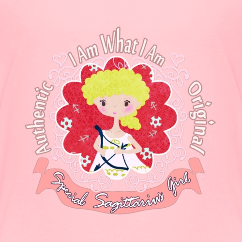 Sagittarius Horoscope Girl Design ' I Am What I Am - Kids' Premium T-Shirt